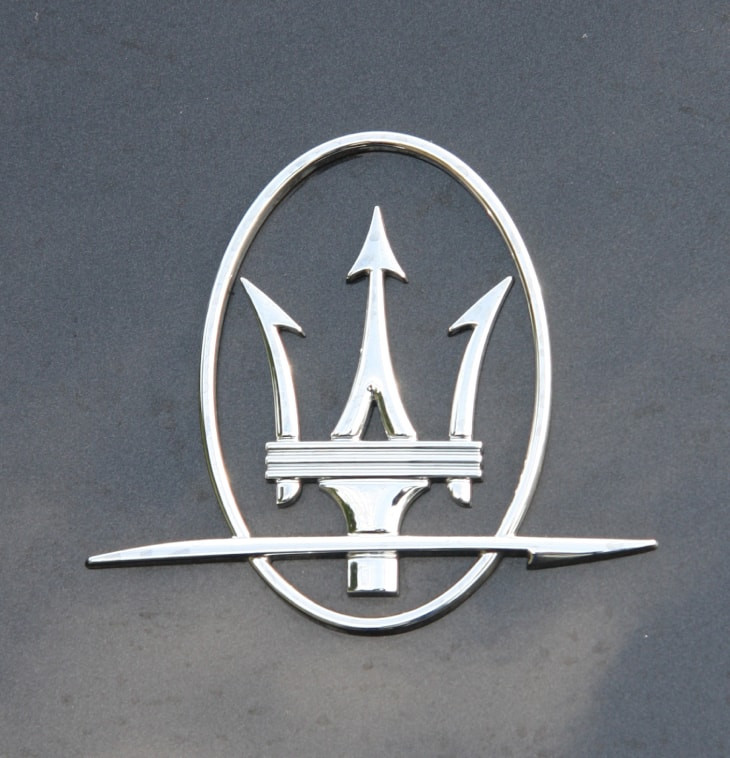 Maserati car badge